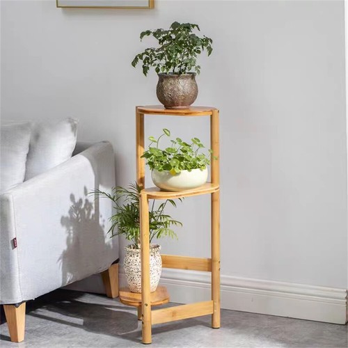 Tier plant stand tall bamboo - tier,
